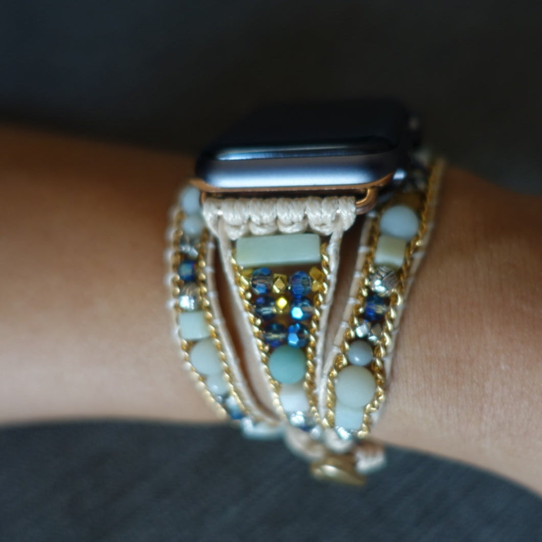 Boho Chakra Amazonite FitBit Watch Strap