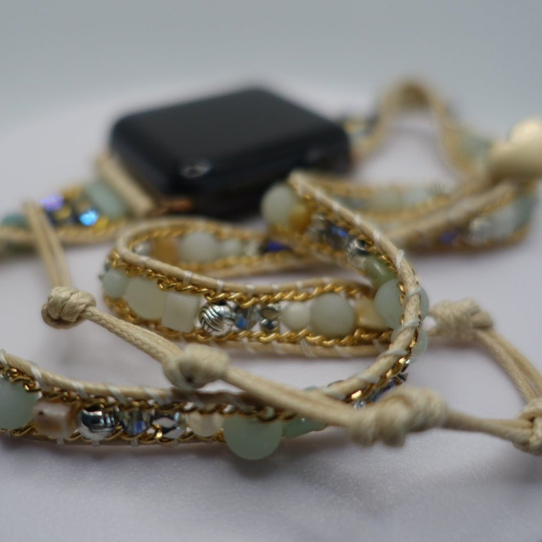 Boho Chakra Amazonite FitBit Watch Strap
