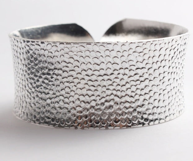 Boho Timeless Artisan Silver Cuff