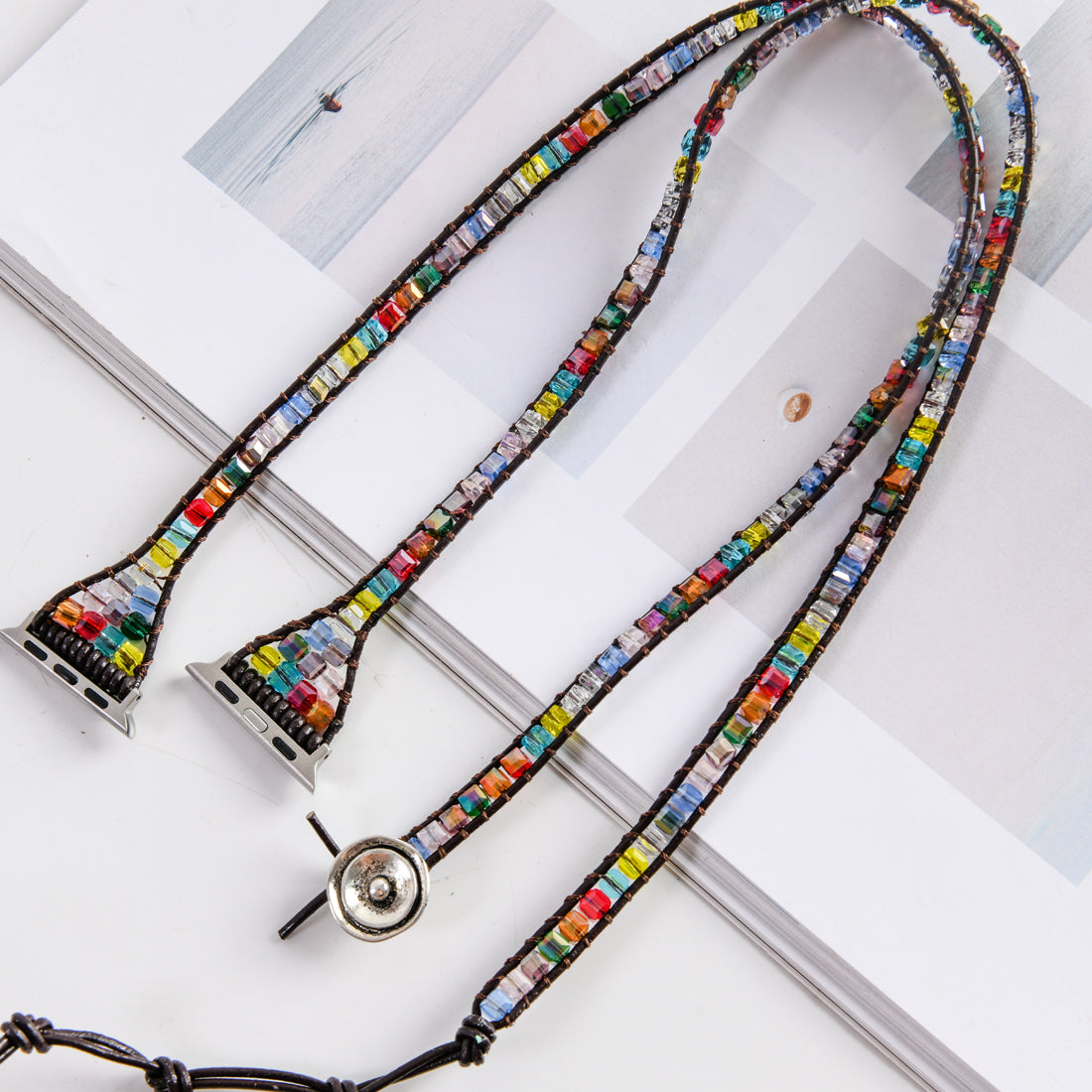 Boho Chakra Crystal Cube FitBit Watch Strap