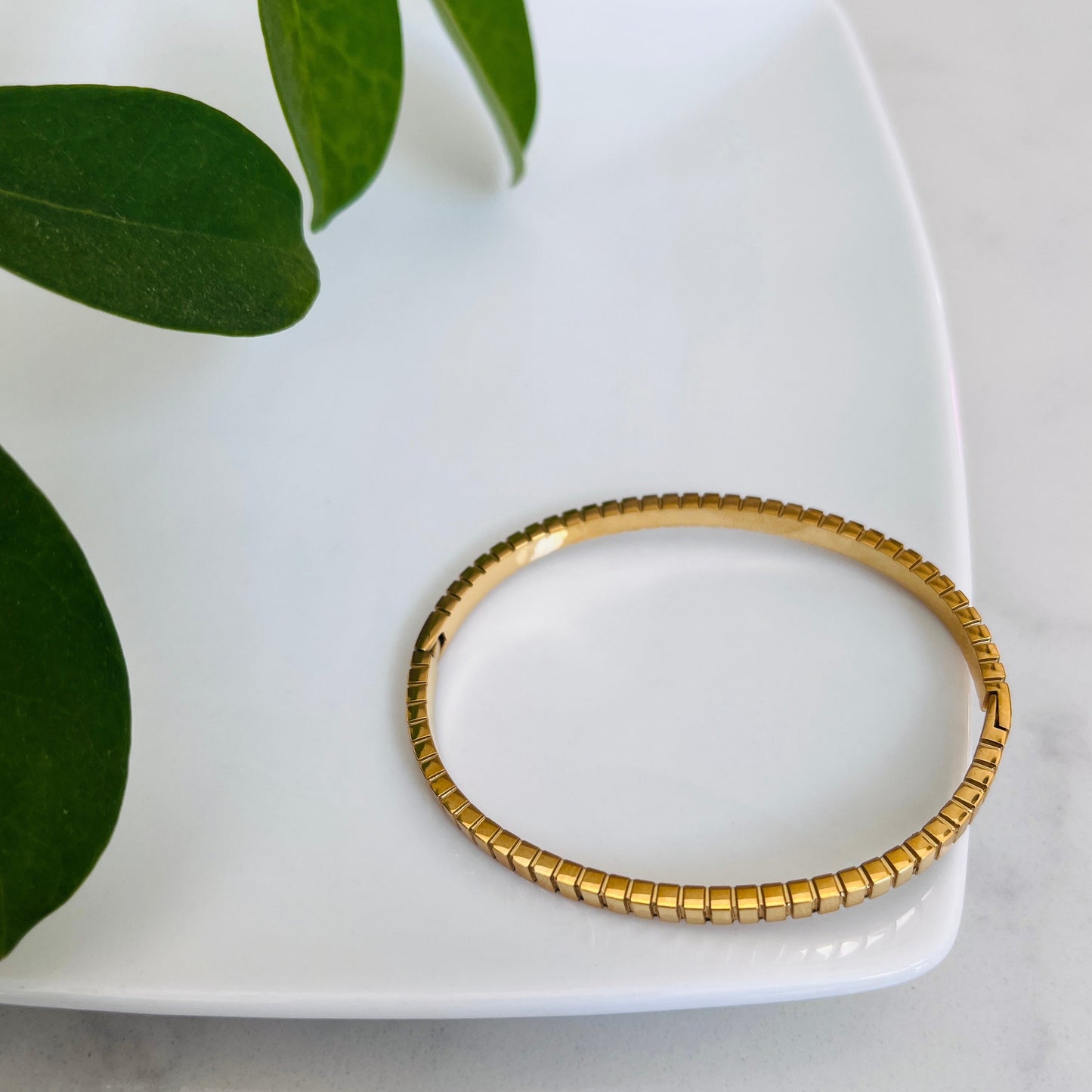 Boho 14k Gold Plated Bangle - Golden Archa
