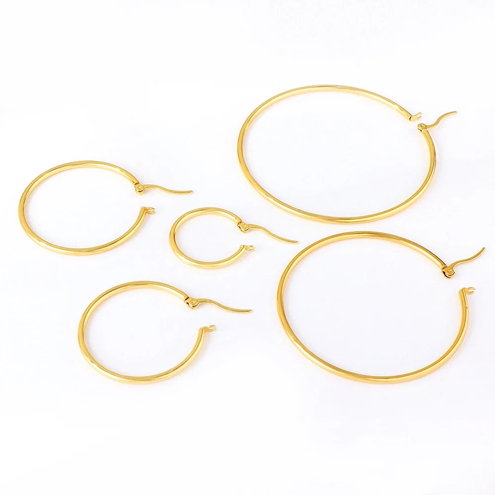 Gold Hoop Earrings