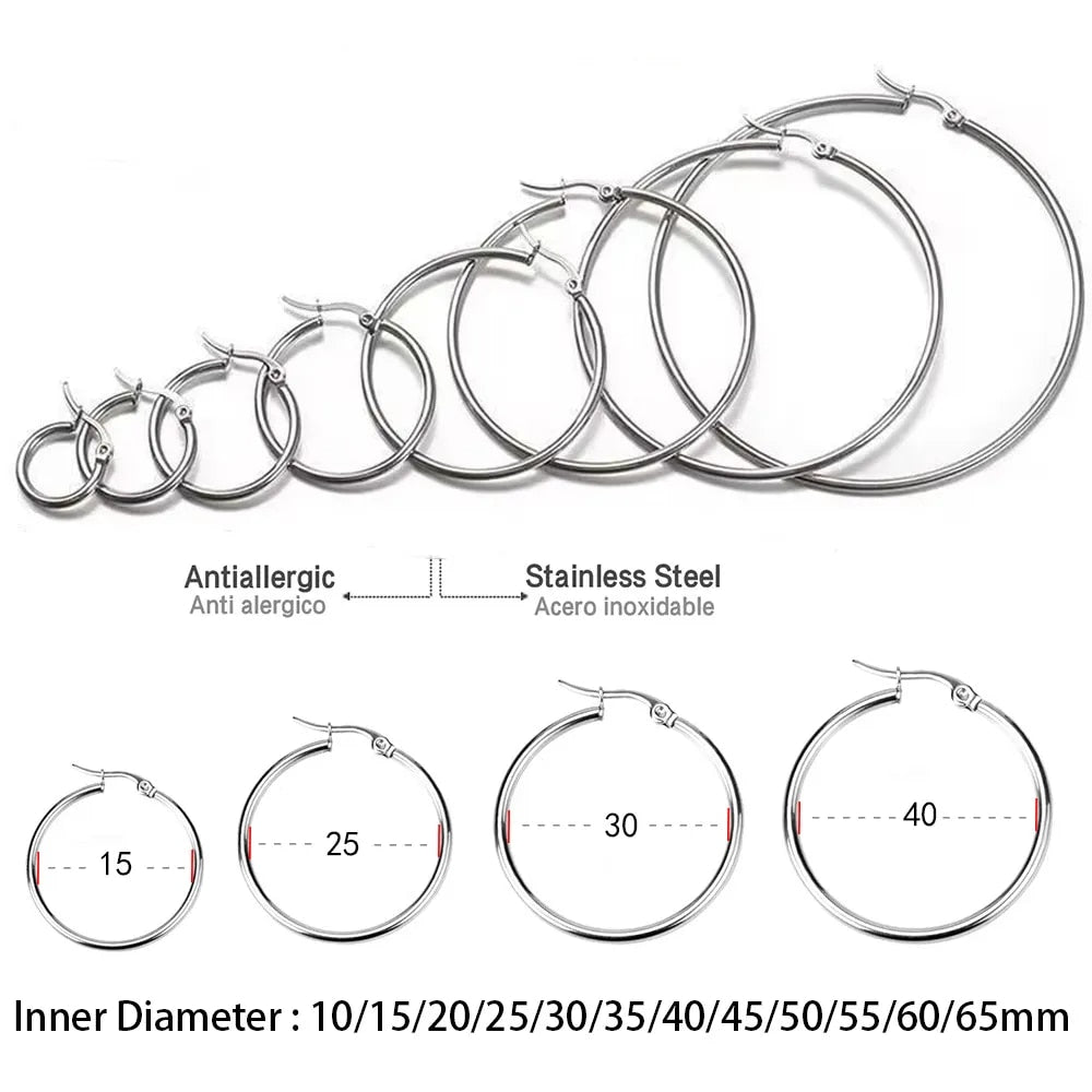 Silver Hoop Earrings
