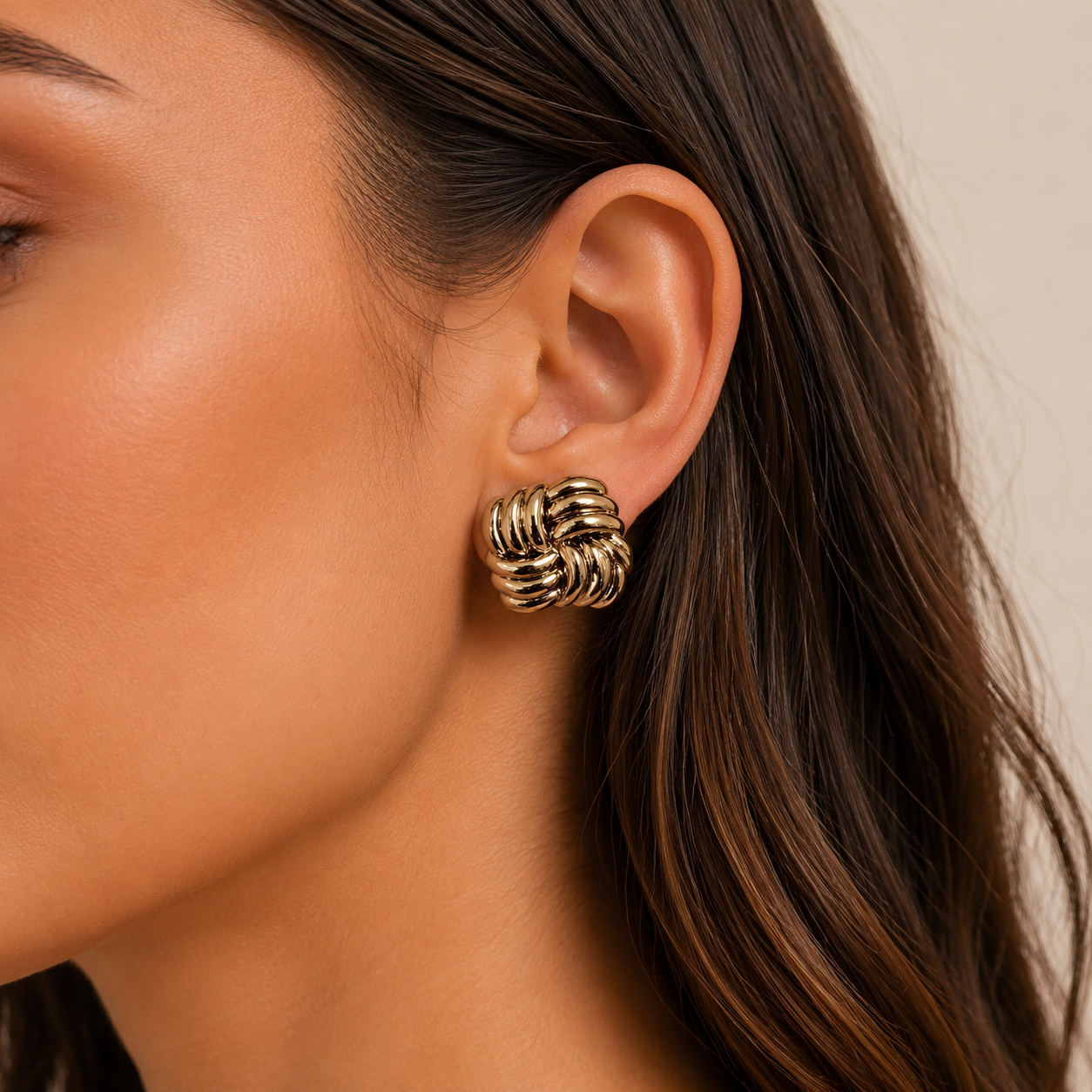Golden Square Luxe Studs