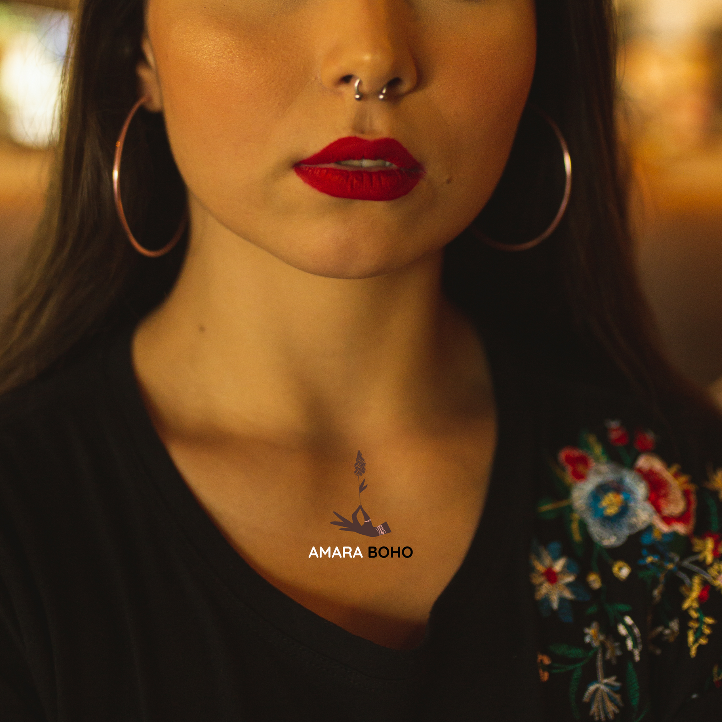 Rose Gold Hoop Earrings
