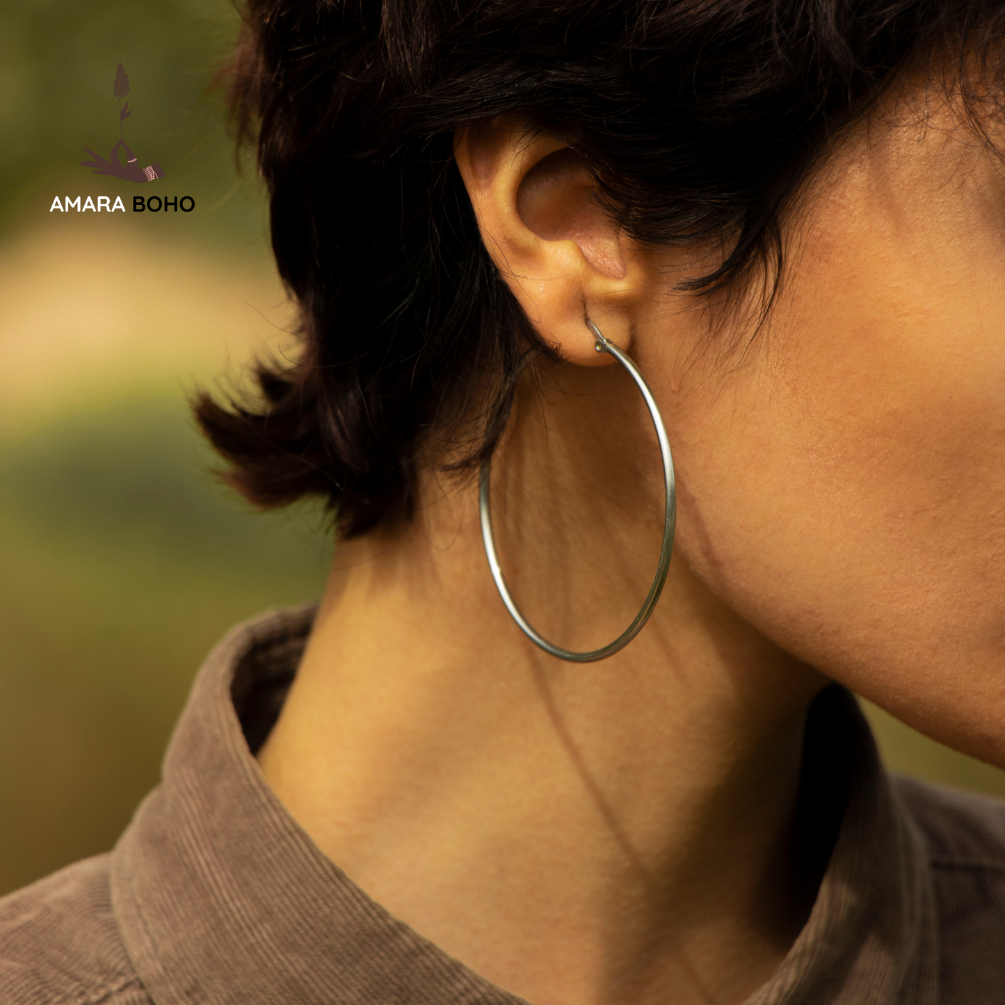 Silver Hoop Earrings