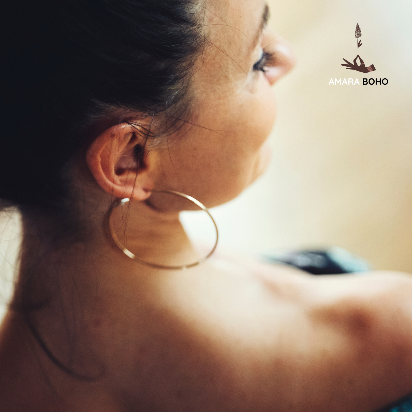 Rose Gold Hoop Earrings