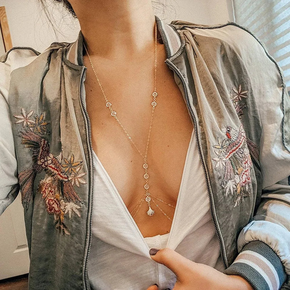 Boho Gold Body Chain Shell