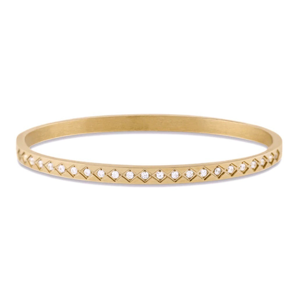 Boho Statement Stacked Gold Bangle Set