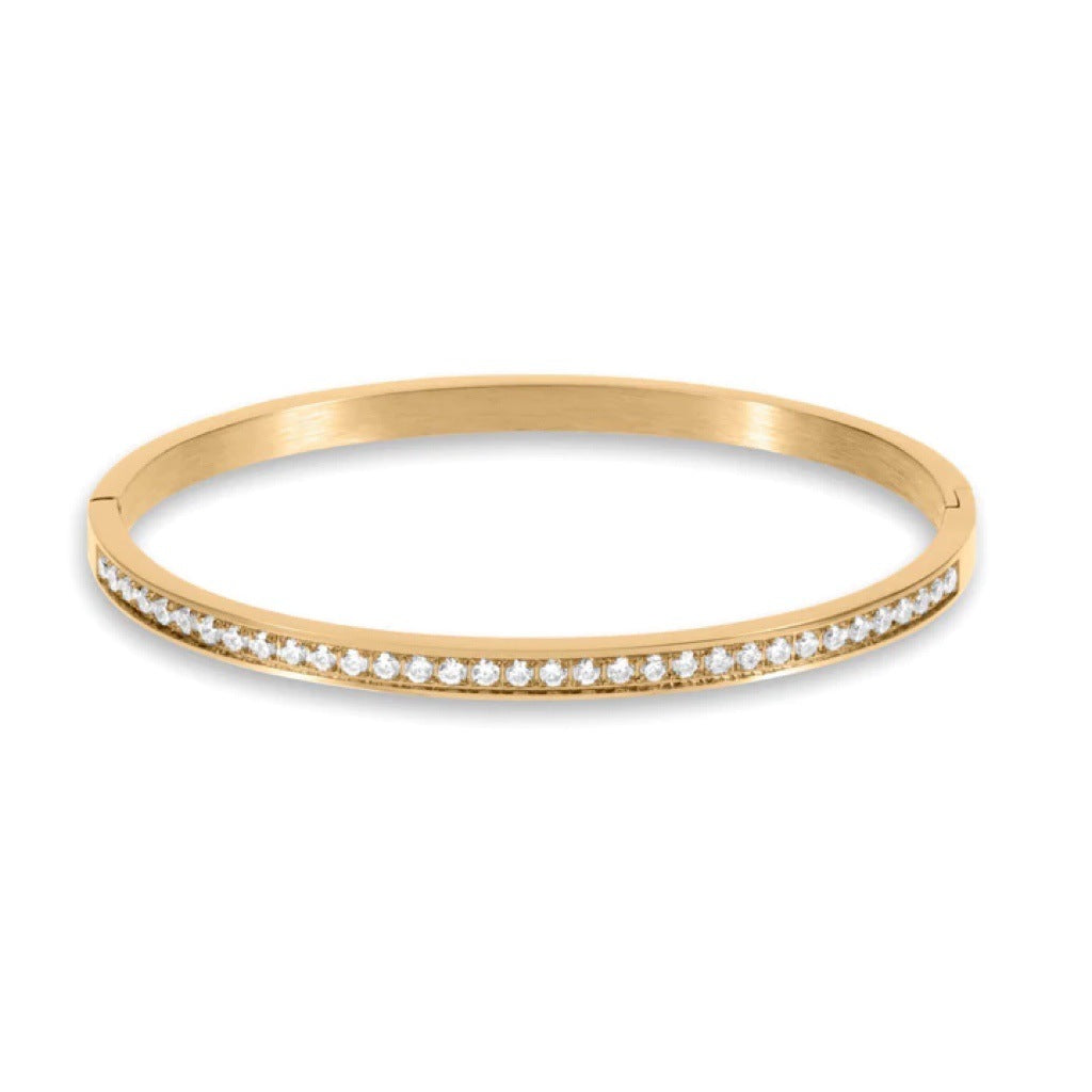 Boho Statement Stacked Gold Bangle Set