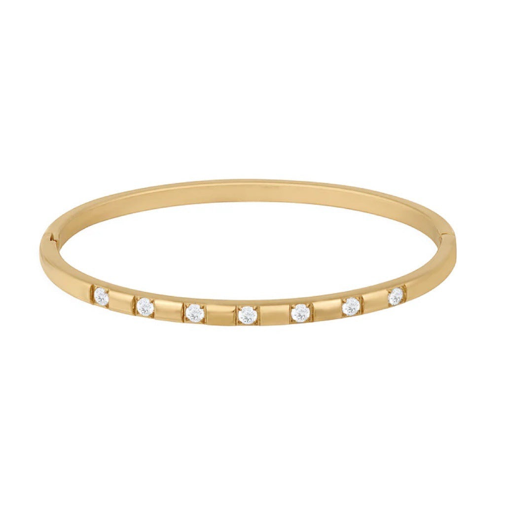 Boho Statement Stacked Gold Bangle Set