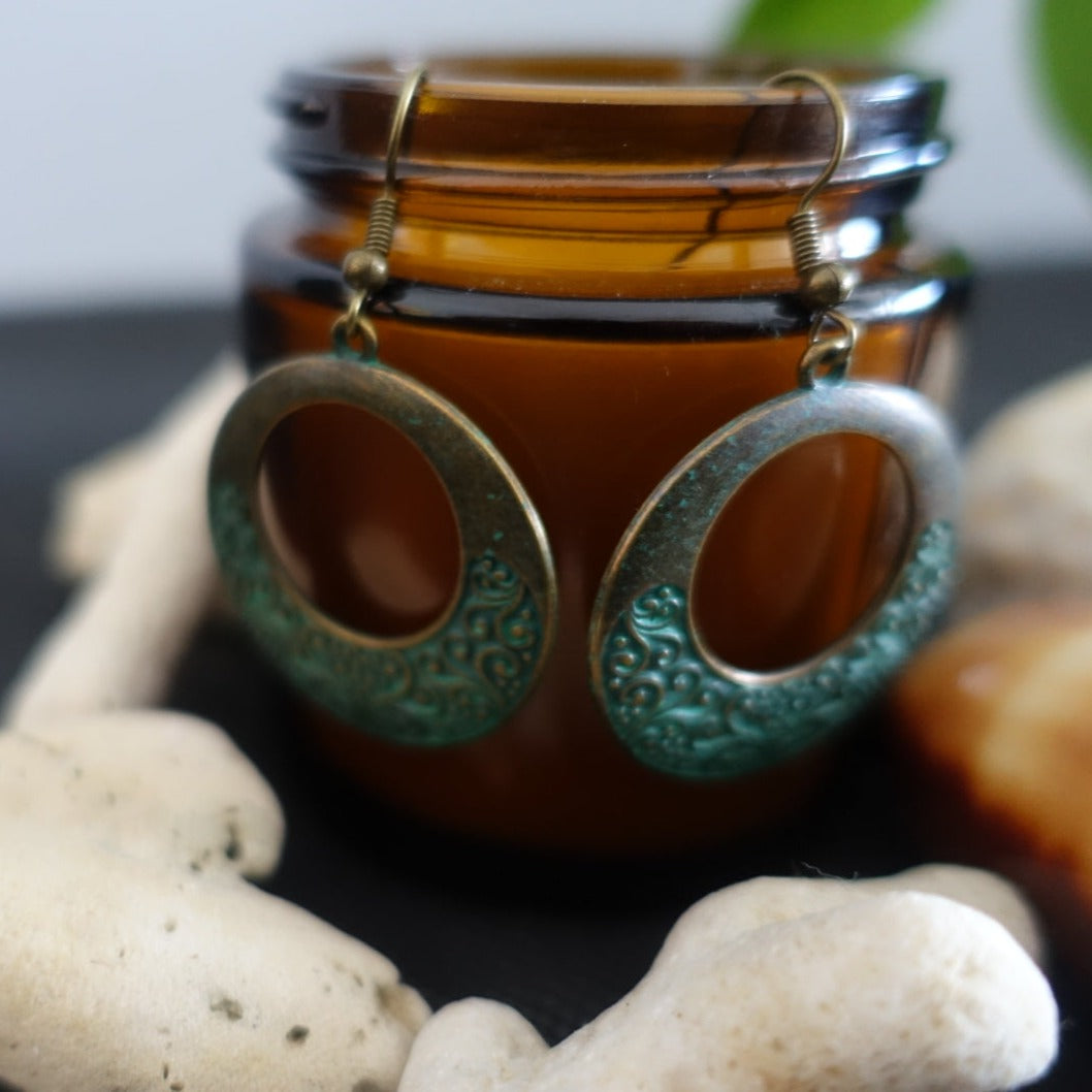 Boho Vintage Turquoise Earrings