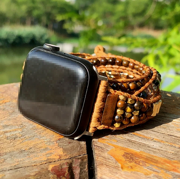 Boho Stone Tiger Eye Apple Watch Strap