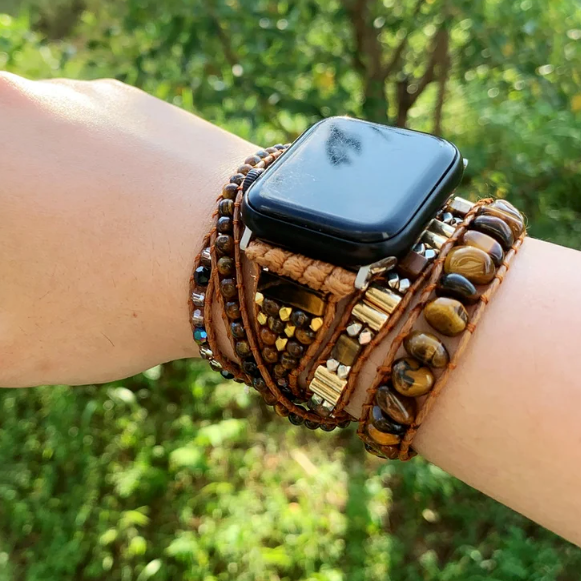 Boho Stone Tiger Eye Apple Watch Strap