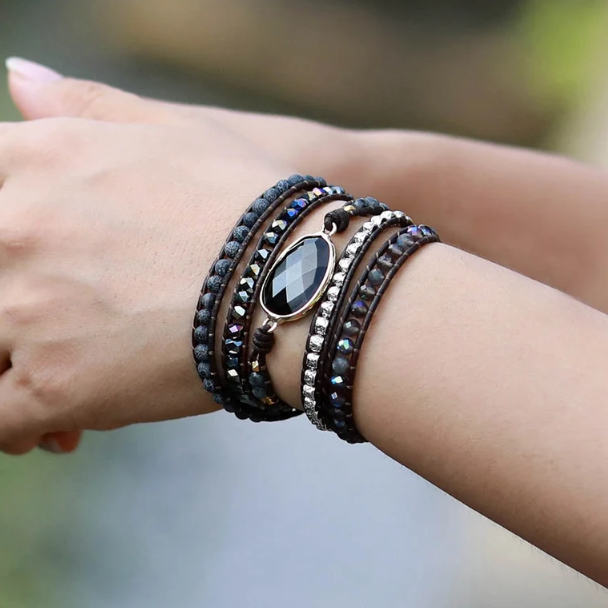 Agate Shade Natural Stone - Boho Bracelet