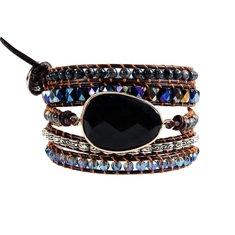 Agate Shade Natural Stone - Boho Bracelet