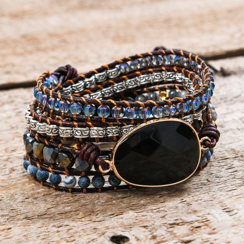 Agate Shade Natural Stone - Boho Bracelet