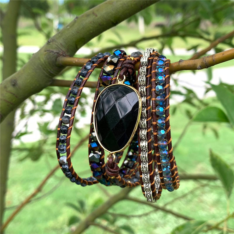 Agate Shade Natural Stone - Boho Bracelet
