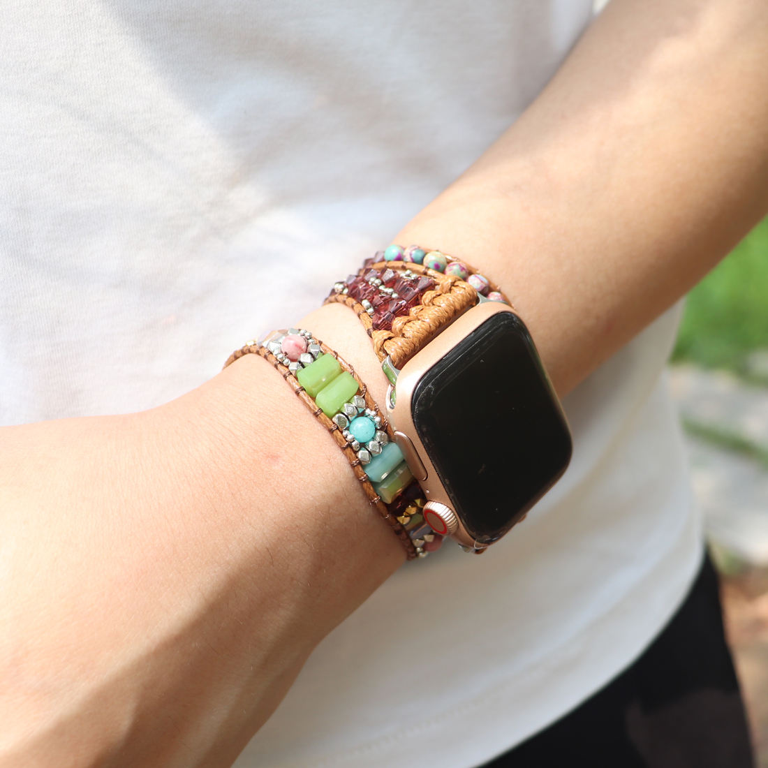 Boho Chica Jasper Apple Watch Strap