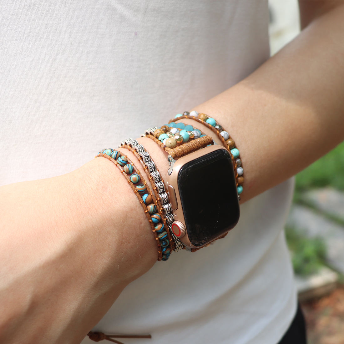Boho Imperial Jasper Apple Watch Strap