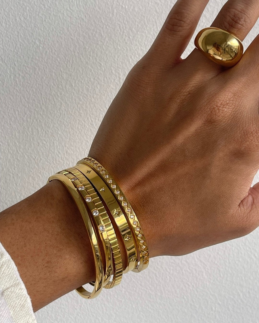 Gold Bangle Collection