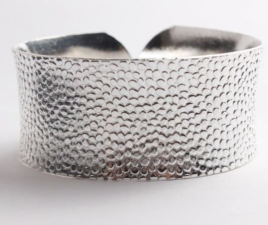 Boho Timeless Artisan Silver Cuff