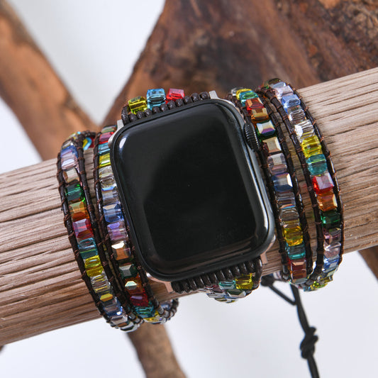 Boho Chakra Crystal Cube FitBit Watch Strap
