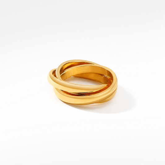 Gold Twined 3 Ring