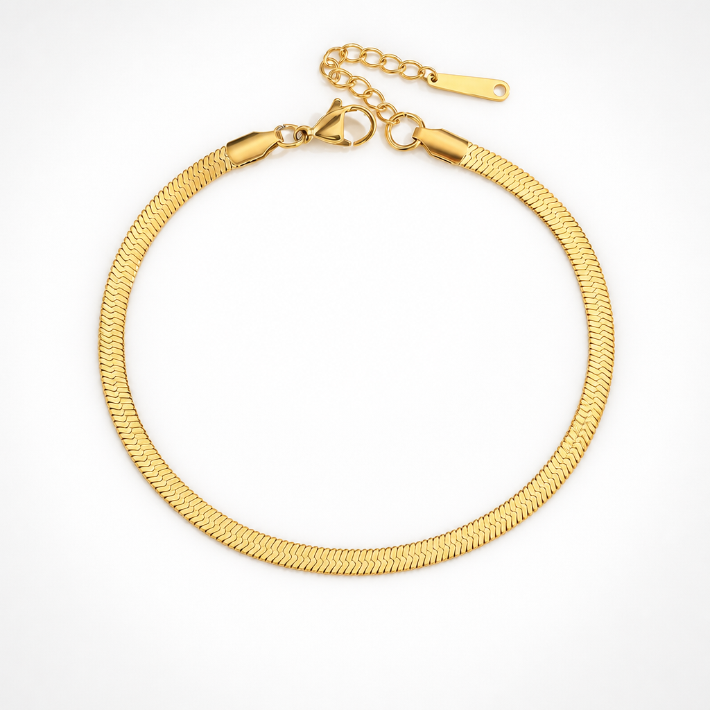 Boho Gold Snake Anklet