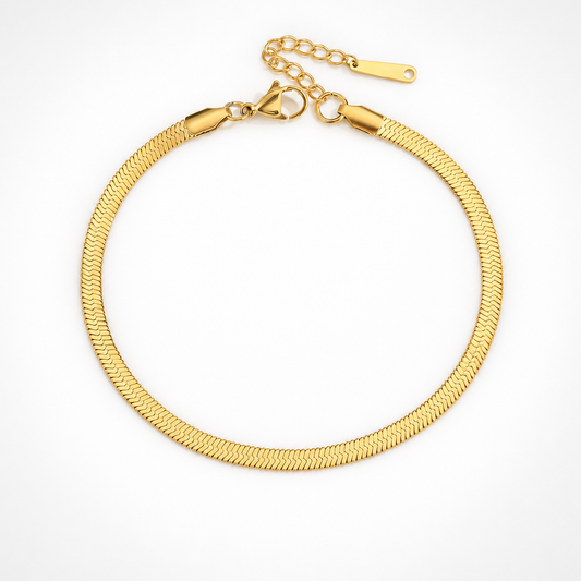 Boho Gold Snake Anklet