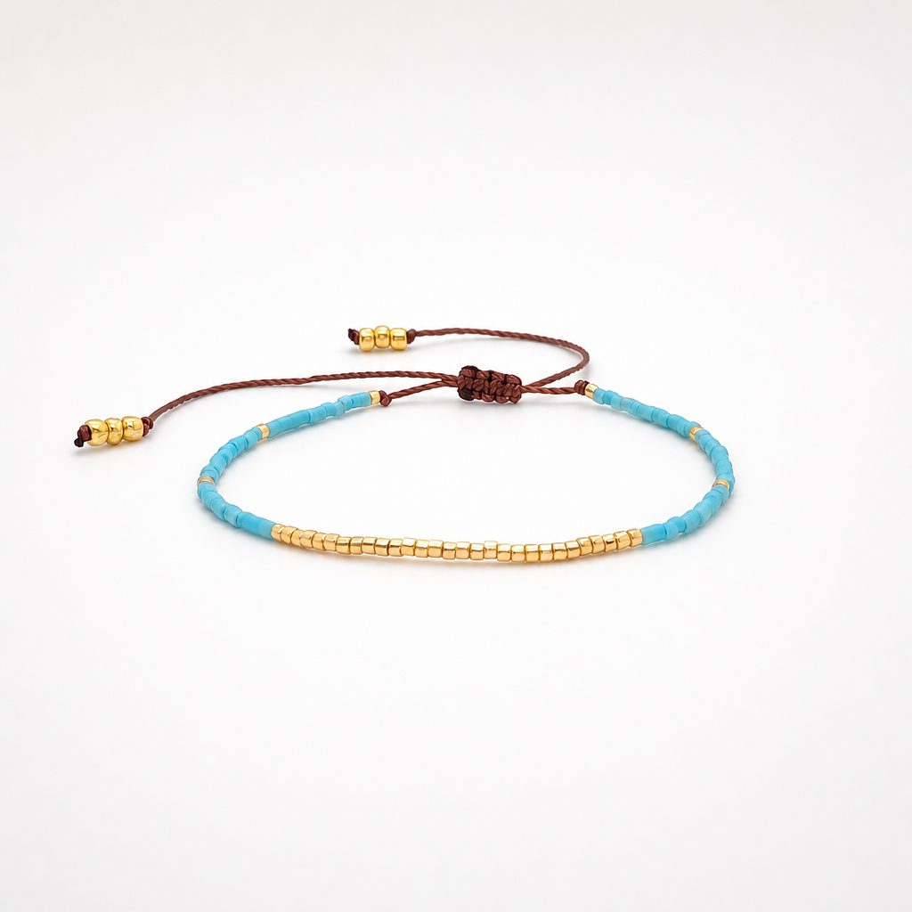 Miyuki Ocean Blue Boho Charm Bracelet