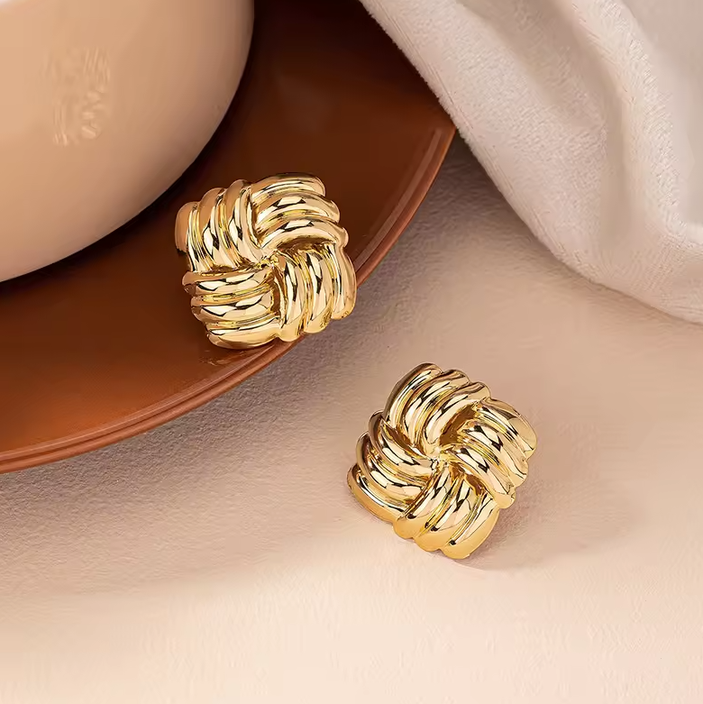 Golden Square Luxe Studs