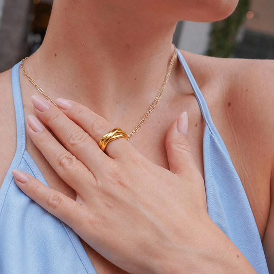 Gold Twined 3 Ring