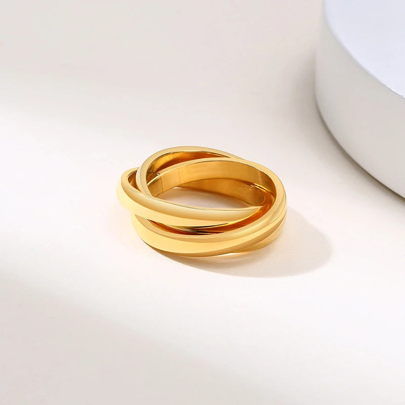 Gold Twined 3 Ring