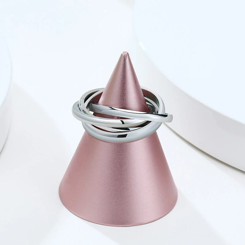 Silver Twined 3 Ring