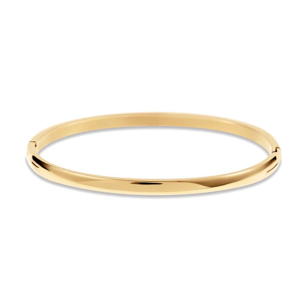 Boho 14k Gold Plated Bangle - Golden Serenity