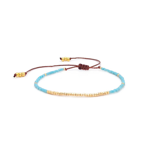 Miyuki Ocean Blue Boho Charm Bracelet