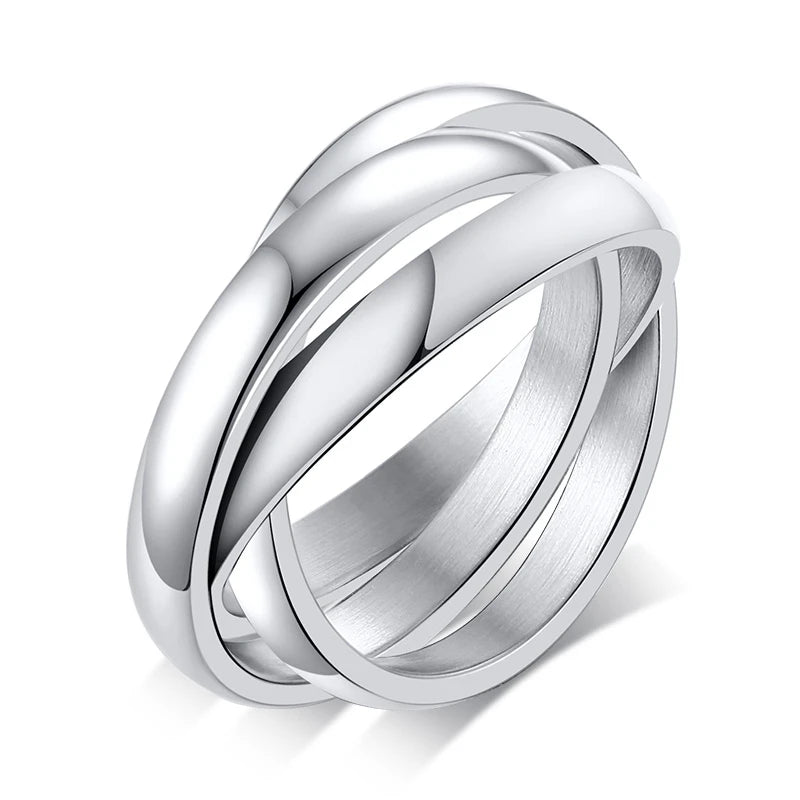 Silver Twined 3 Ring