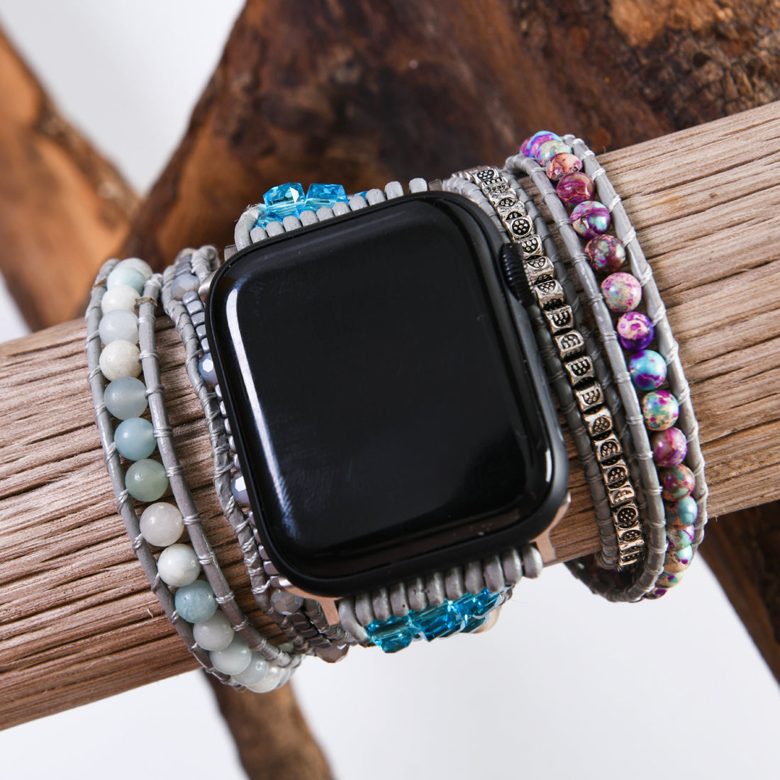 Boho Ocean Jasper Protection Apple Watch Strap