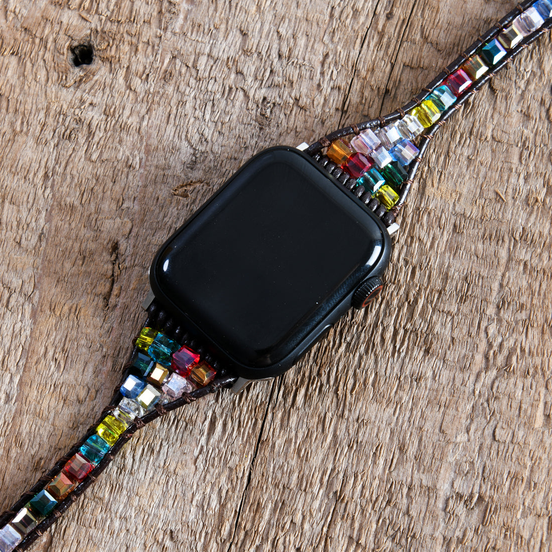 Boho Chakra Crystal Cube Apple Watch Strap