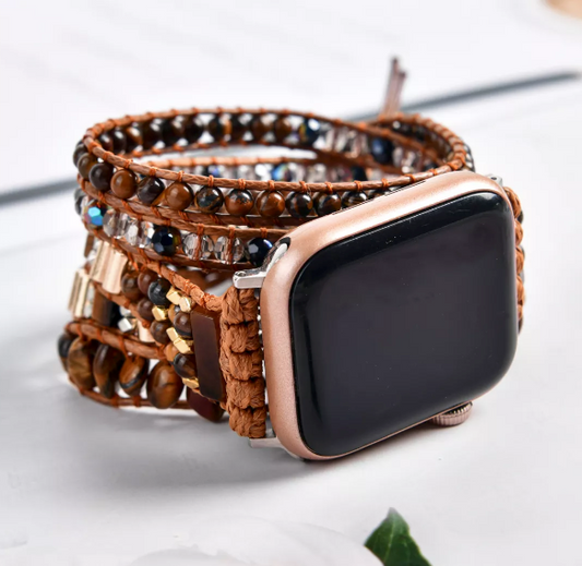 Boho Stone Tiger Eye Apple Watch Strap