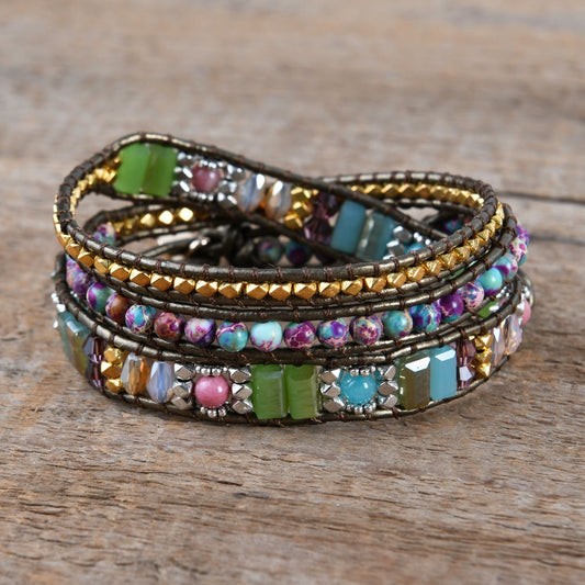 Chica Jasper 3 x Wrap - Boho Bracelet